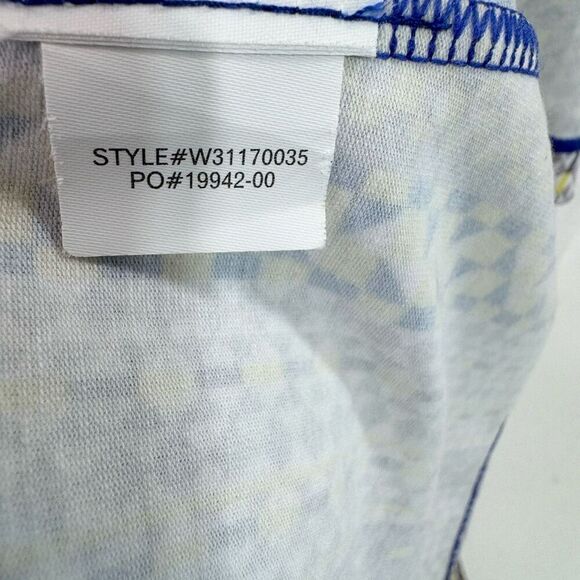 Prana Maxi Dress Womens Medium Blue Yellow Racerback Activewear flowy - Picture 6 of 9